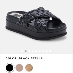 DOLCE VITA BLACK STELLA SANDALS SIZE 7